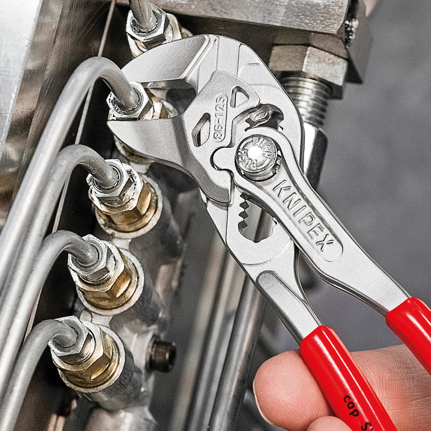 Knipex Pliers Wrench Set In Tool Roll 3 Pieces 00 19 55 S6