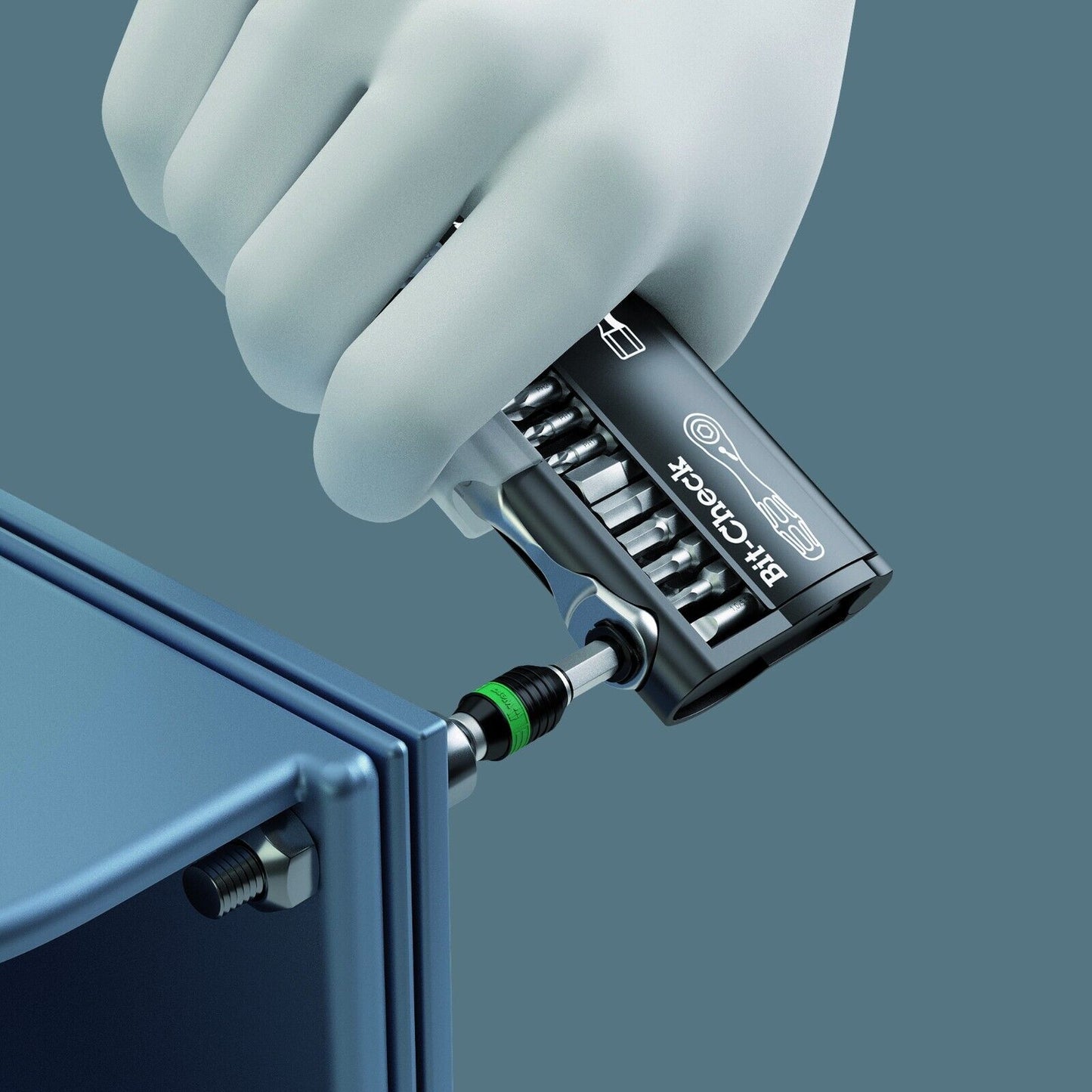 Wera Bicycle Set 3 A Zyklop Mini Ratchet Bit Set 1/4" Drive Metric 05004183001