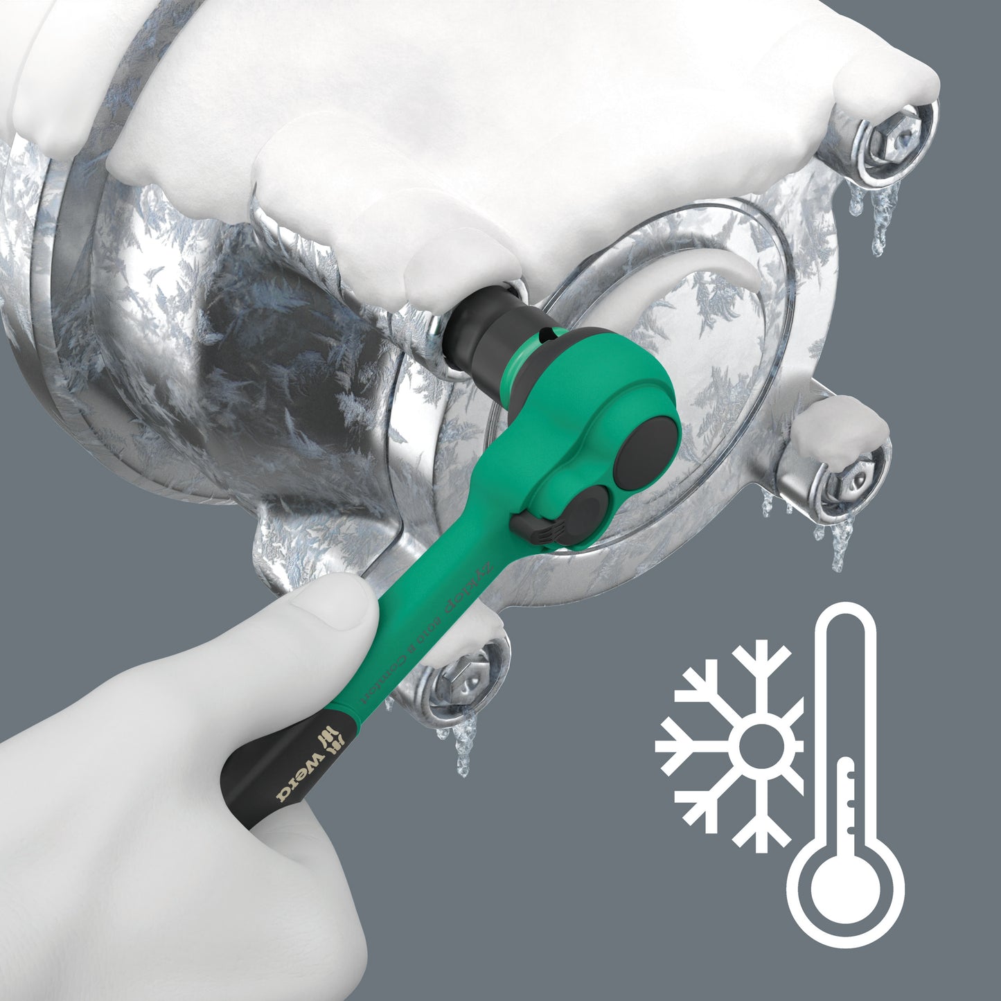 Wera 8100 SB 12 Zyklop Comfort Ratchet Set 3/8" Drive Metric 05005530001