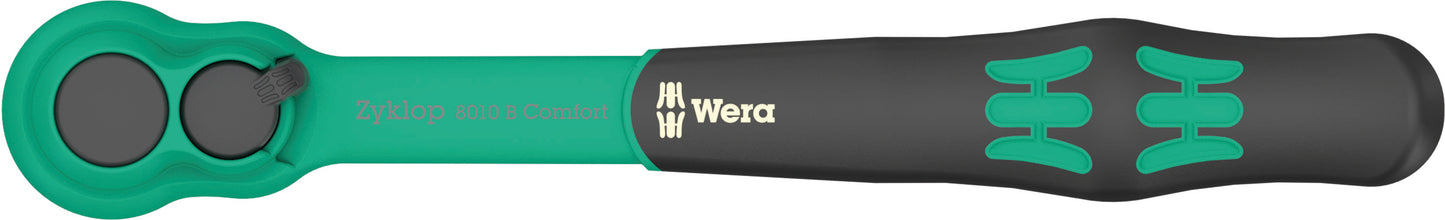 Wera 8010 B Zyklop Comfort Ratchet Wrench 3/8" Drive 05005540001