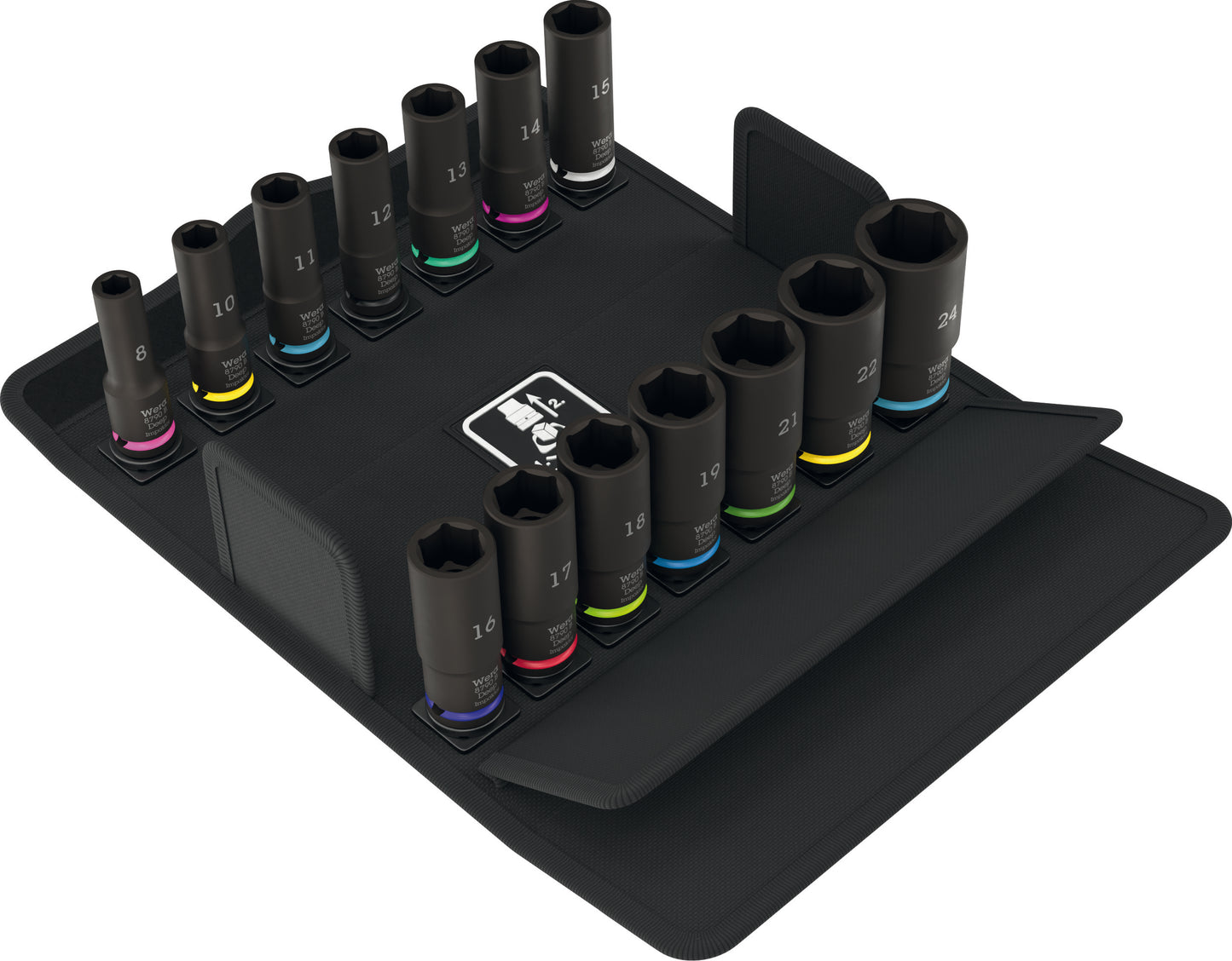 Wera 8790 B Impaktor Deep Set 1 Socket Set 3/8" 14 Pieces Metric 05005580001