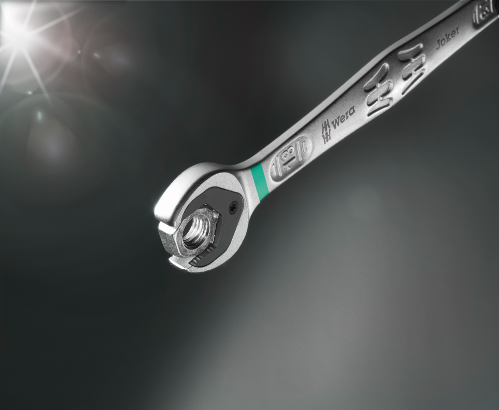 Wera 9631 Magnetic Rail 6000 Joker 2 Ratcheting Wrench Set Metric 05020015001