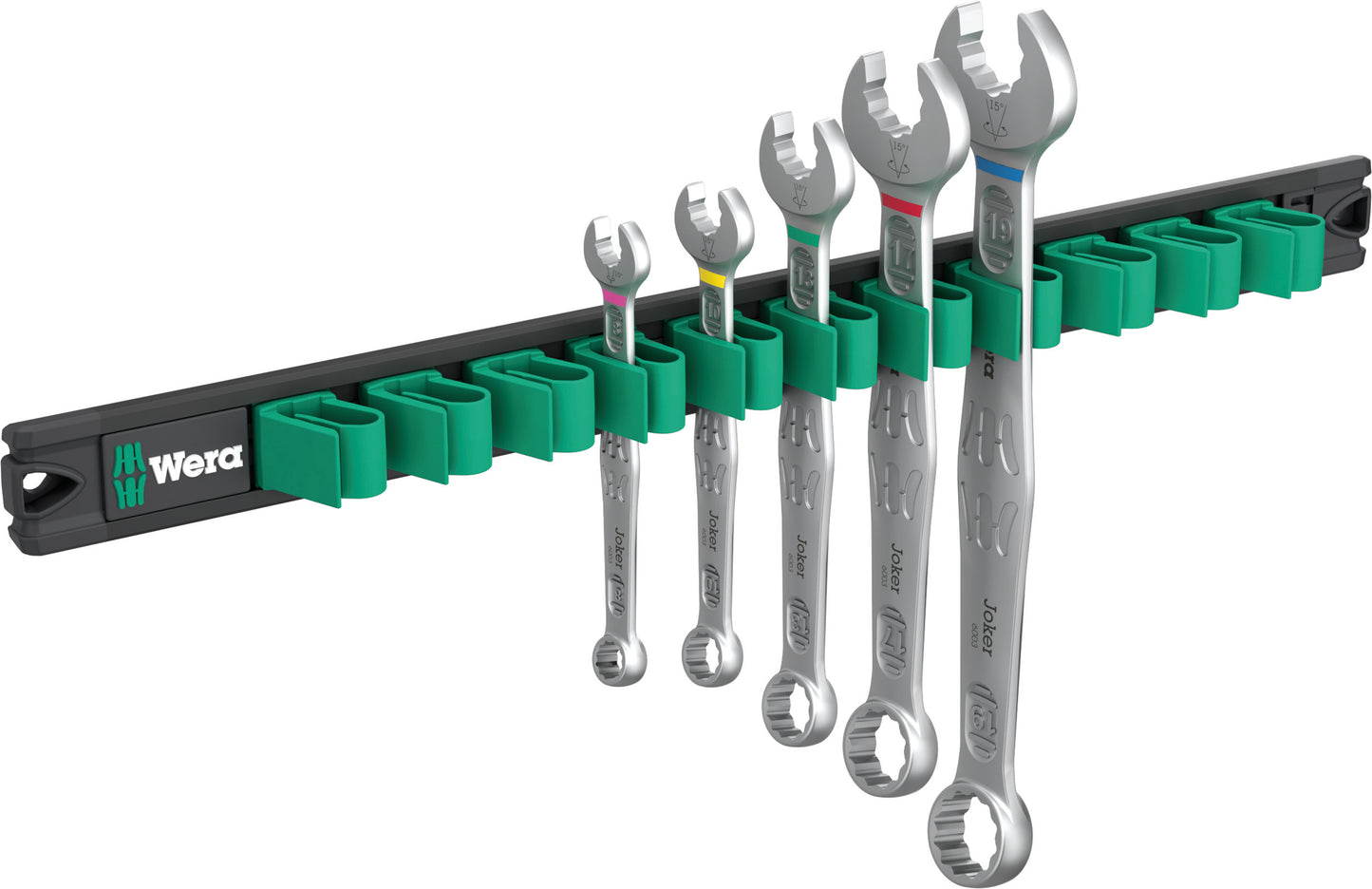 Wera 9641 Magnetic Rail 6003 Joker 2 Combination Wrench Set Metric 05020234001