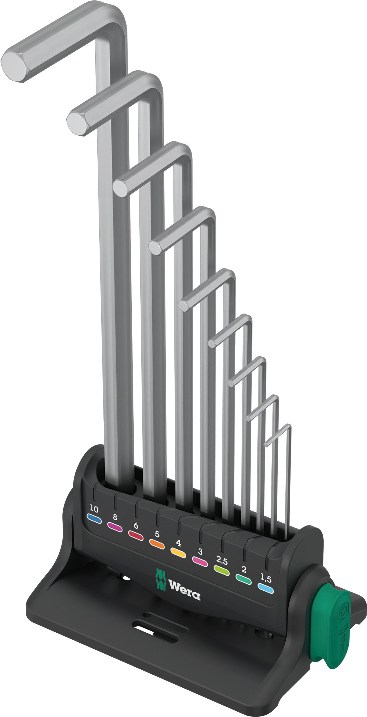 Wera 950/9 Hex-Plus 8 Chrome Plated L-Key Set Metric 05022102001