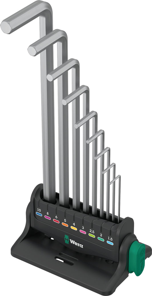 Wera 950/9 Hex-Plus 8 Chrome Plated L-Key Set Metric 05022102001
