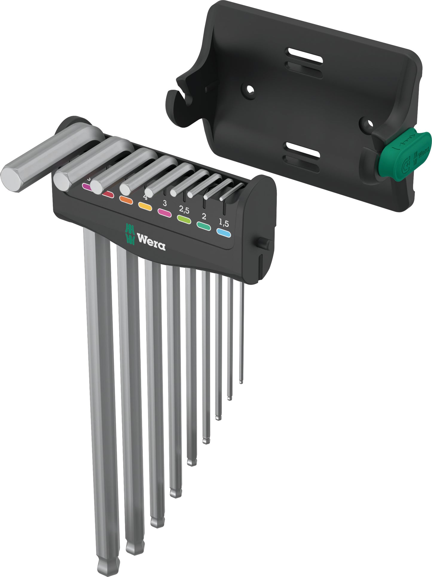 Wera 950/9 Hex-Plus 8 Chrome Plated L-Key Set Metric 05022102001