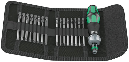 Wera Kraftform Kompakt 60 RA Ratcheting Screwdriver Set Metric 05051040001