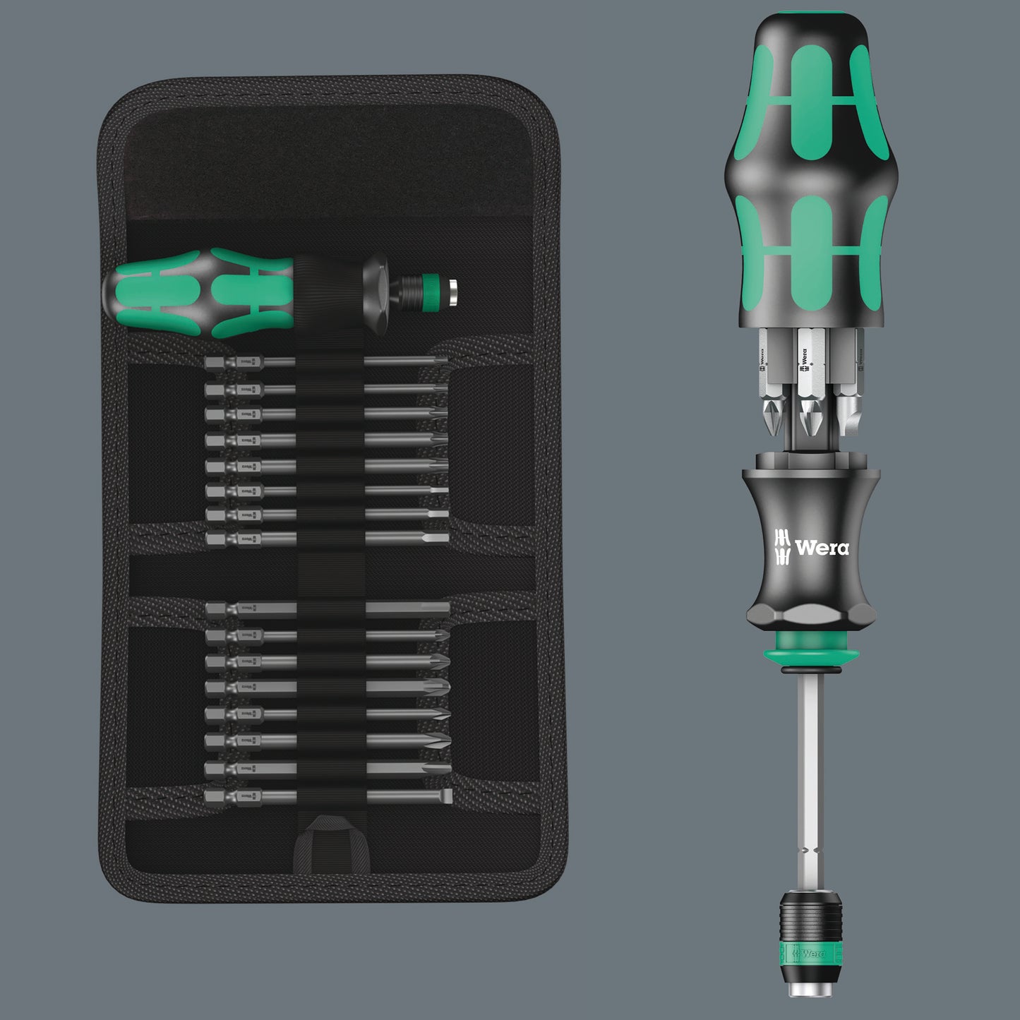 Wera Kraftform Kompakt 60 RA Ratcheting Screwdriver Set Metric 05051040001