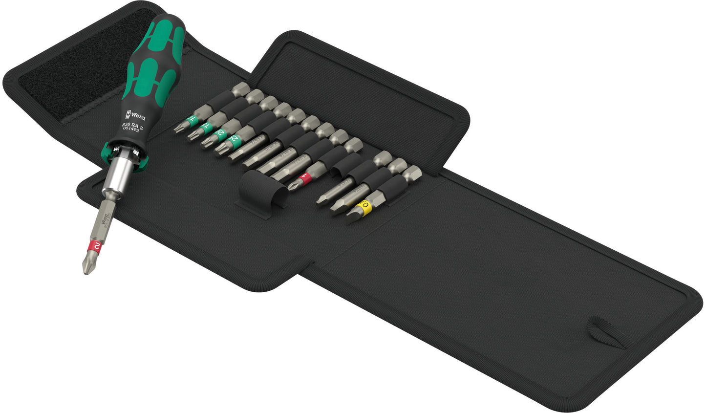 Wera Kraftform Kompakt 838 RA S Ratcheting Screwdriver Set 1 SAE 05051065001