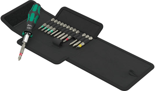 Wera Kraftform Kompakt 838 RA S Ratcheting Screwdriver Set 1 SAE 05051065001