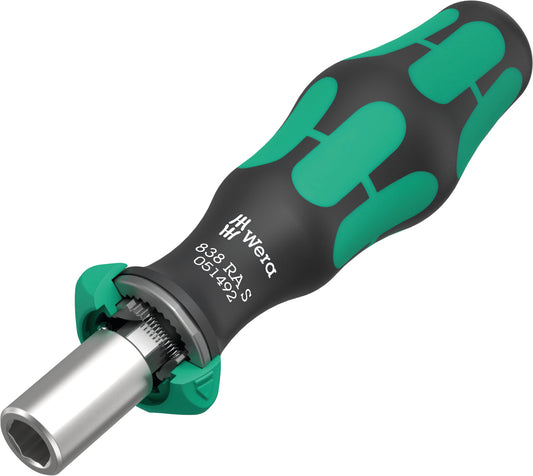 Wera 838 RA S Bitholding Ratcheting Screwdriver 1/4" 05051492001