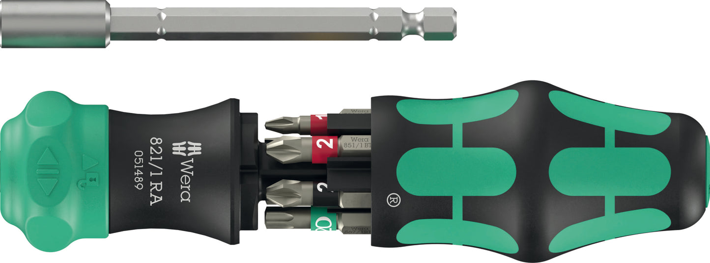 Wera Kraftform Kompakt 28 RA 1 Ratcheting Screwdriver Set 6 Pieces 05051519001