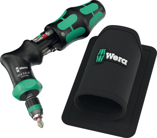 Wera Kraftform Kompakt Pistol RA-R 1 Ratcheting Screwdriver Set 05051535001