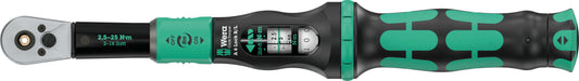 Wera Click-Torque Lock A 6 R/L Torque Wrench 2.5 -25 Nm 1/4" Drive 05075694001