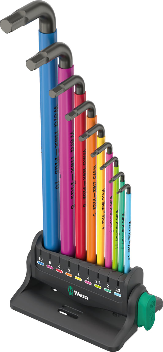 Wera 950/9 Hex-Plus Multicolor 3 L-Key Set Metric 05133165001