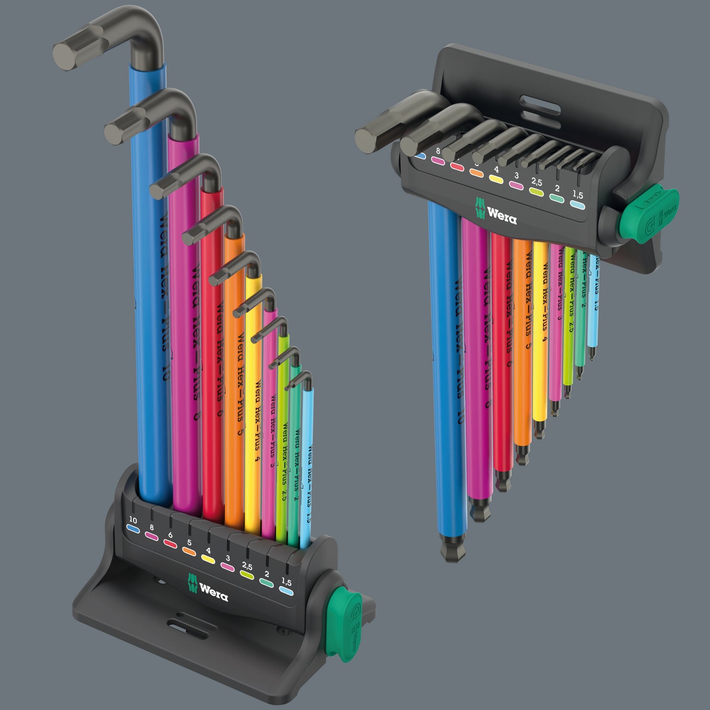 Wera 950/9 Hex-Plus Multicolor 3 L-Key Set Metric 05133165001
