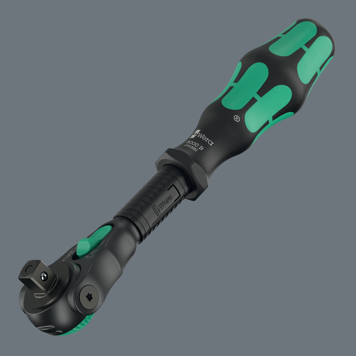 Wera 8000 B Black Edition Zyklop Speed Ratchet Wrench 3/8" Drive 05135881001