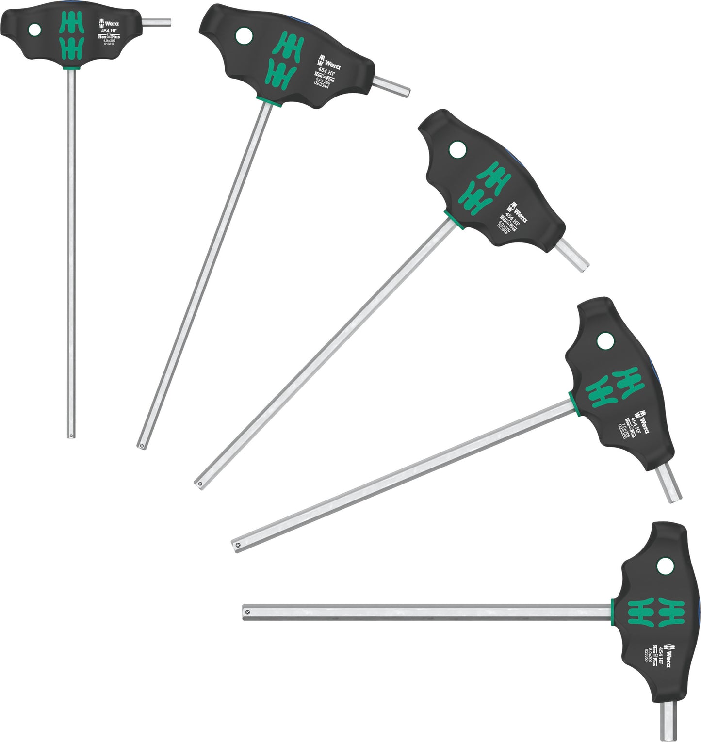 Wera 454/5 HF SHK Set 1 Hex-Plus T-Handle Screwdriver Set Metric 05136070001