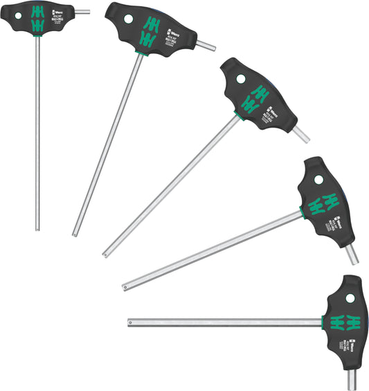 Wera 454/5 HF SHK Set 1 Hex-Plus T-Handle Screwdriver Set Metric 05136070001