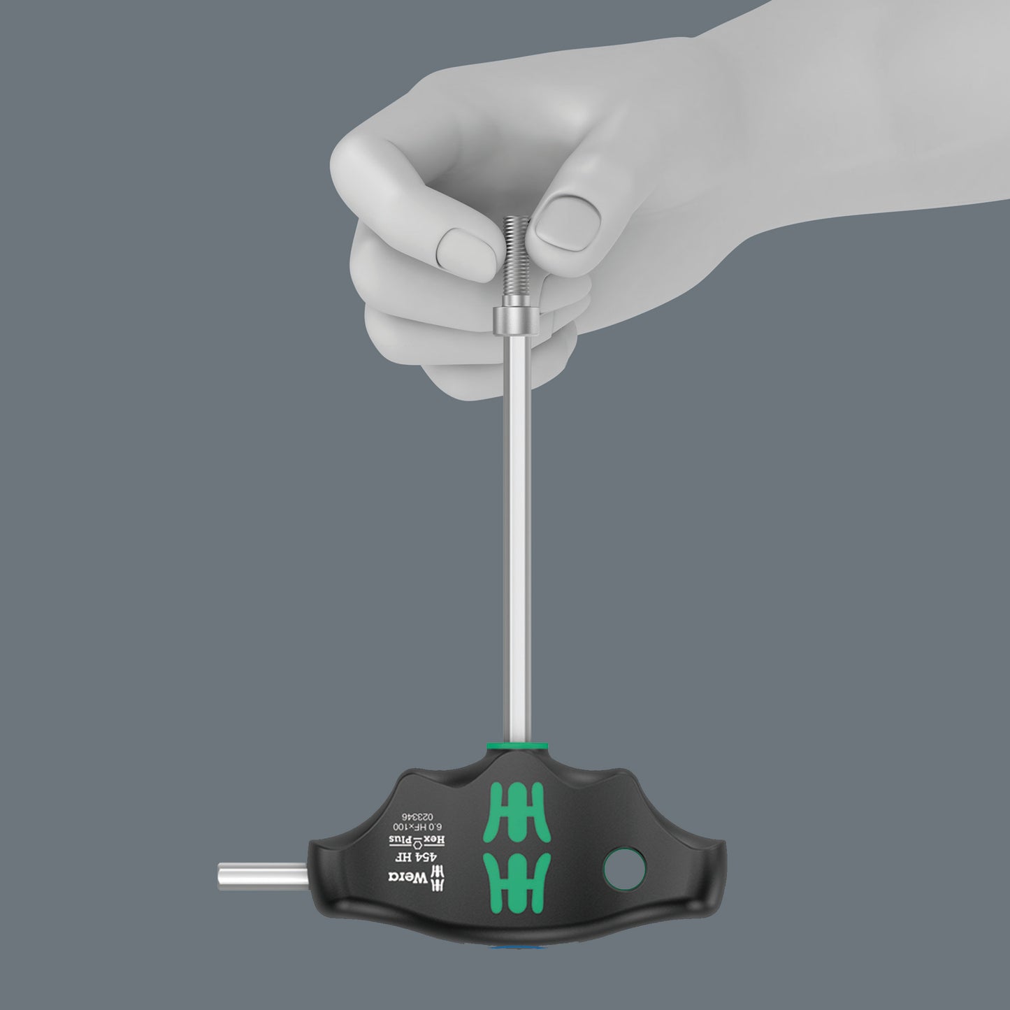 Wera 454/5 HF SHK Set 1 Hex-Plus T-Handle Screwdriver Set Metric 05136070001