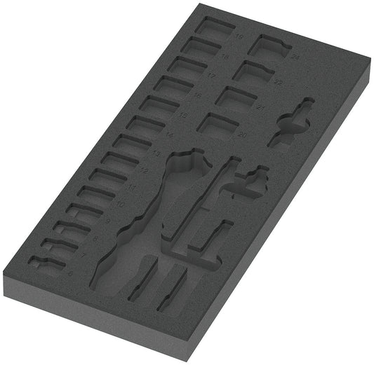 Wera 9821 Foam Insert 8000 B Zyklop 3/8" Ratchet Set 1 Empty 05137321001