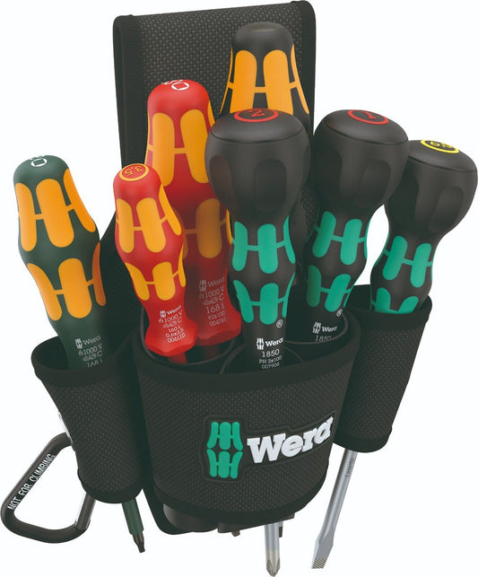 Wera 9622 Belt Holster Set 3 Screwdriver Set 8 Pieces 05300306001