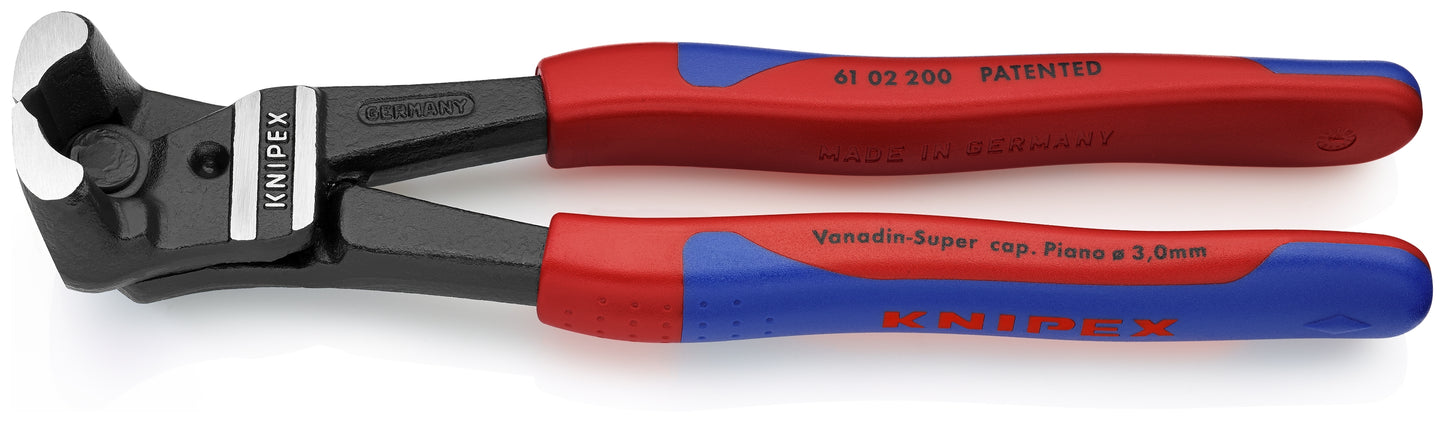 Knipex High Leverage Bolt End Cutting Nippers 8" 61 02 200