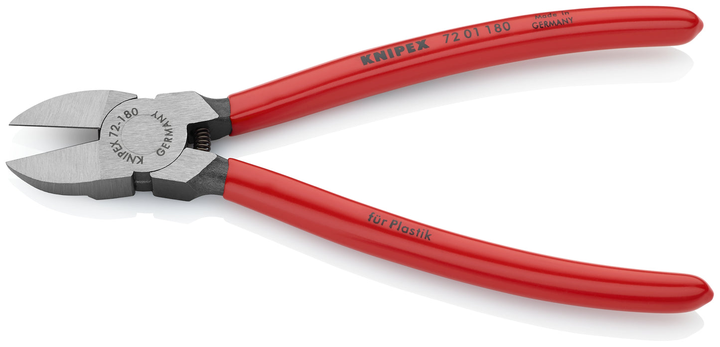 Knipex Diagonal Cutters For Plastics 7 1/4" 72 01 180