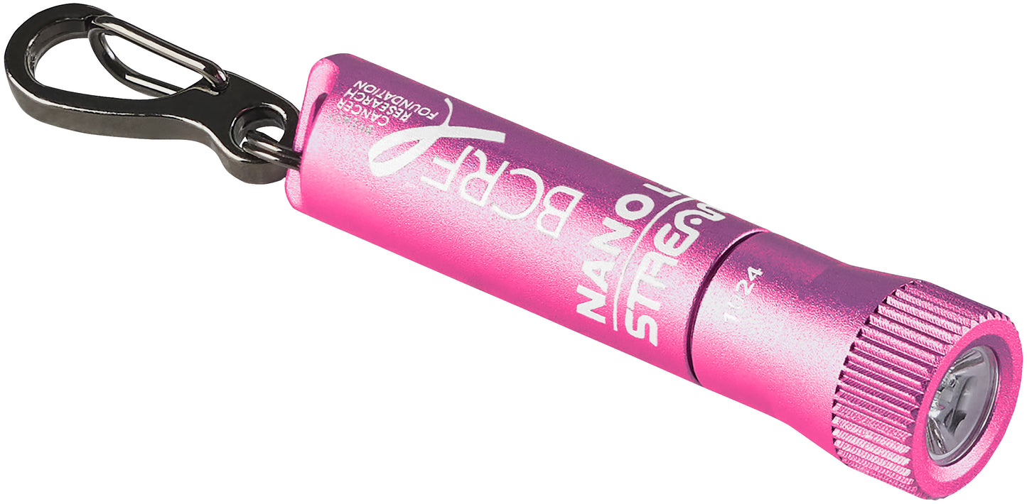 Streamlight BCRF Nano Light® II Miniature Keychain LED Flashlight Pink 73022