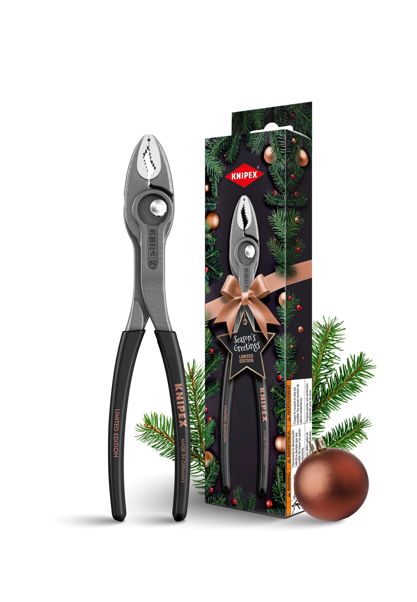 Knipex Limited Edition Holiday TwinGrip Slip Joint Pliers 8" 82 01 200 S02