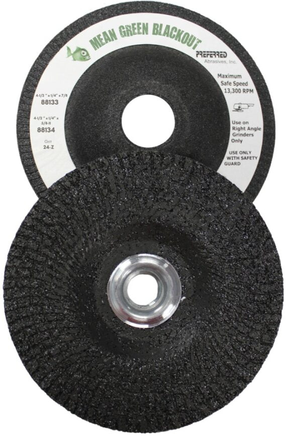 Preferred Abrasives Mean Green Blackout Grinding Wheels 24-CZ Grit 88133