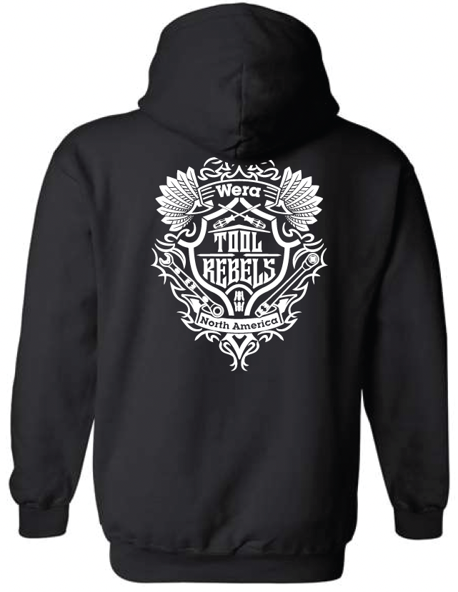 Wera Be A Tool Rebel Hoodie Black Large WERATRHOODIE-L