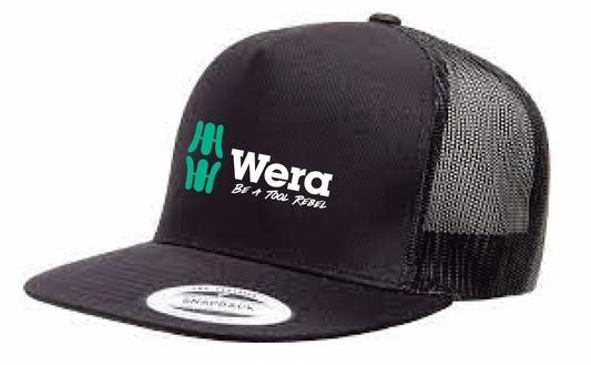 Wera Mesh Back Embroidered Trucker Cap Black WERATRTRUCKERCAP