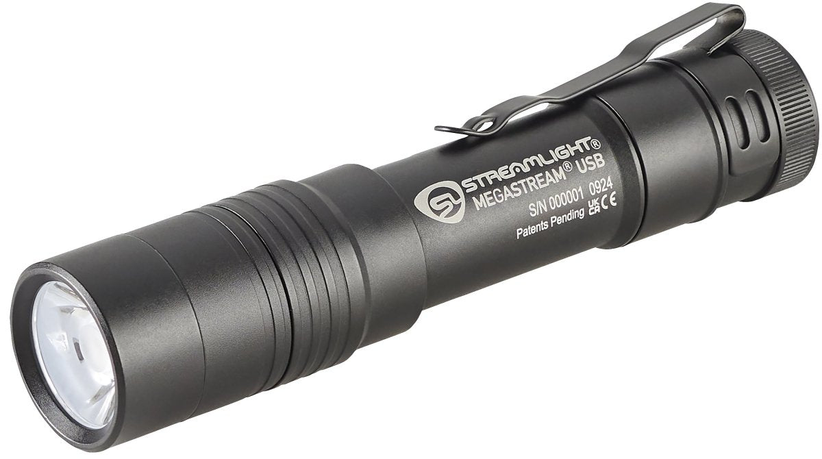 STREAMLIGHT MEGASTREAM RECHARGEABLE FLASHLIGHT - Black M66210