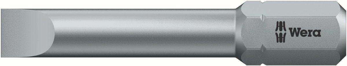 Wera 800/2 Z Slotted Screwdriver Bit 2 x 12 x 41 mm 05057240001 - Mr. Tools
