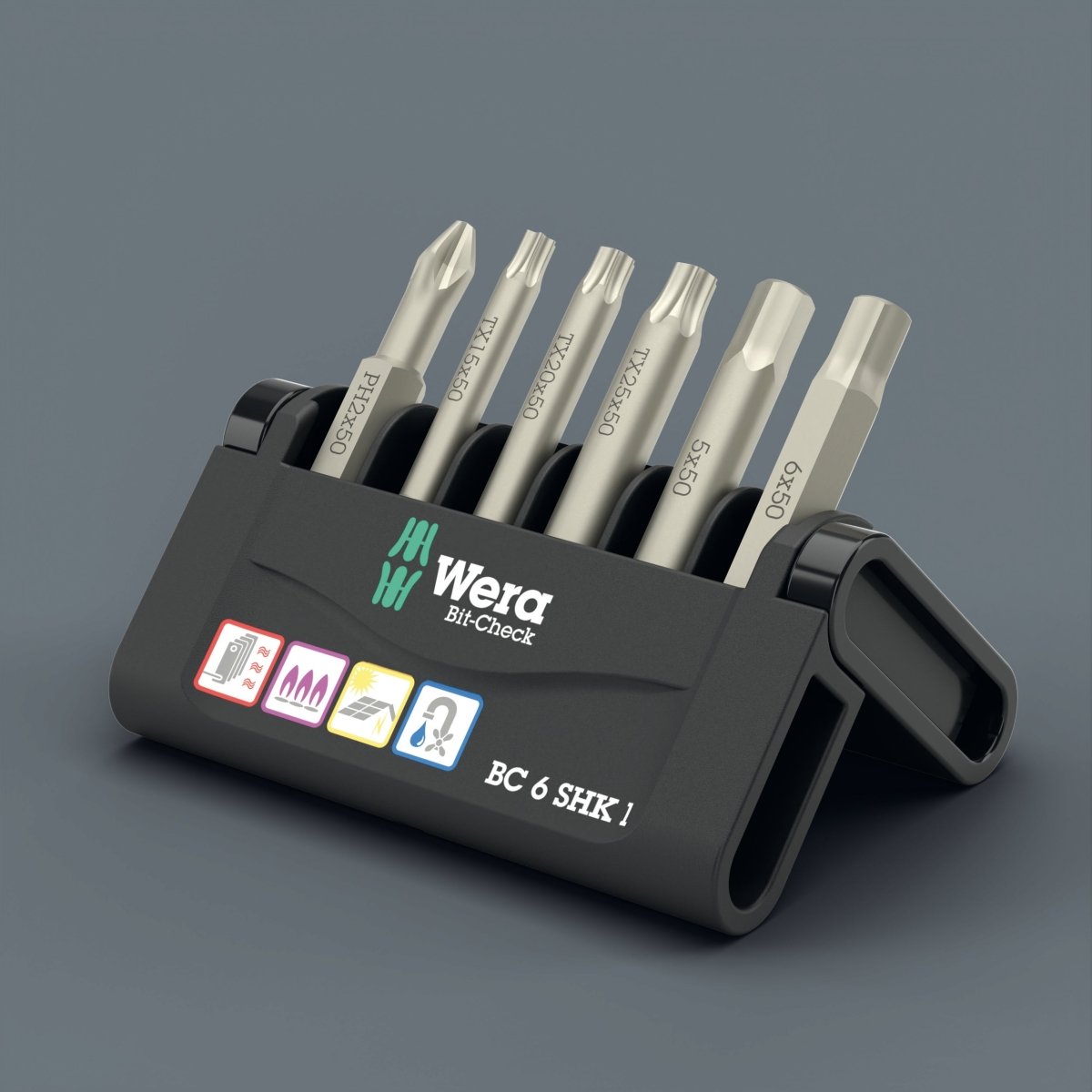 Wera Bit - Check 6 SHK 1 SB Screwdriver Bit Set 05073631001 - Mr. Tools