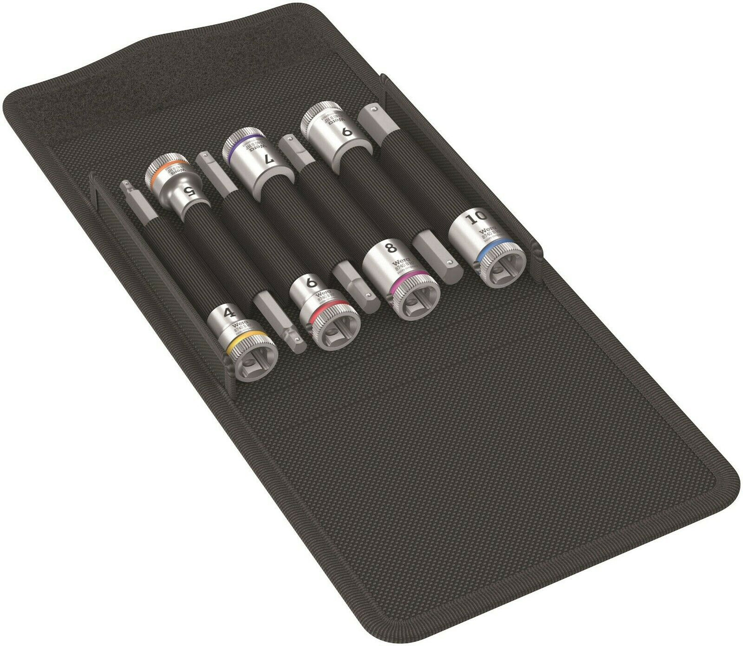 wera 8740 b hexplus hf 1 zyklop socket set 3/8" drive 7 piece metric 05003180001
