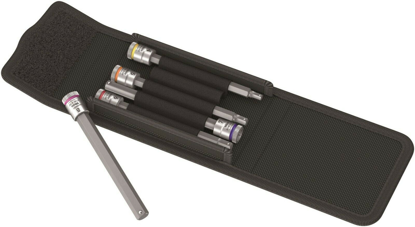 wera 8740 a hexplus hf 1 zyklop socket set 1/4" drive 5 piece 05003345001