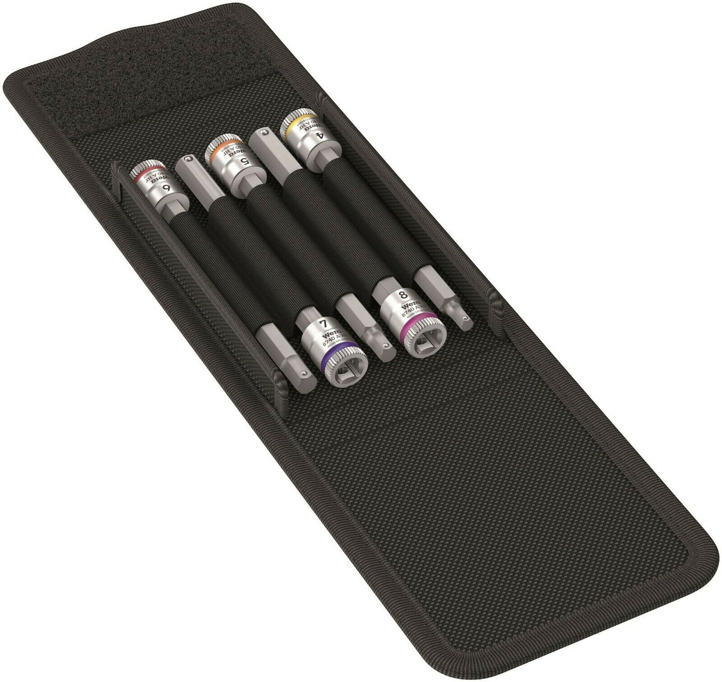 wera 8740 a hexplus hf 1 zyklop socket set 1/4" drive 5 piece 05003345001