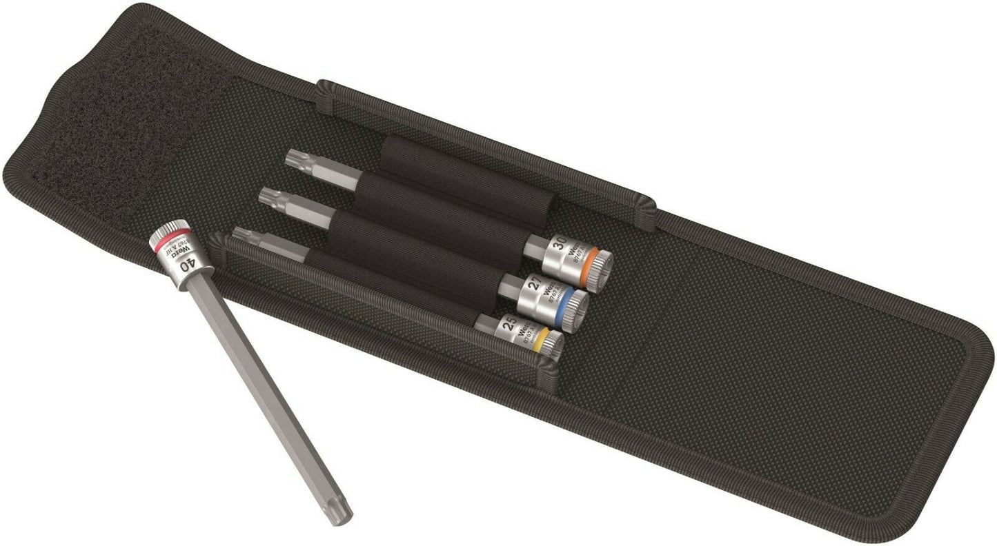 wera 8767 a torx® hf 1 zyklop socket set 1/4" drive 4 piece 05003375001