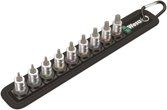 wera belt a 3 torx® hf zyklop socket set with holding function 1/4" 05003882001