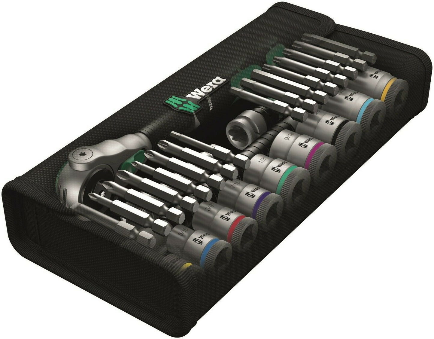 wera 8100 sb 9 zyklop speed ratchet set 3/8" drive sae 28 piece 05004049001