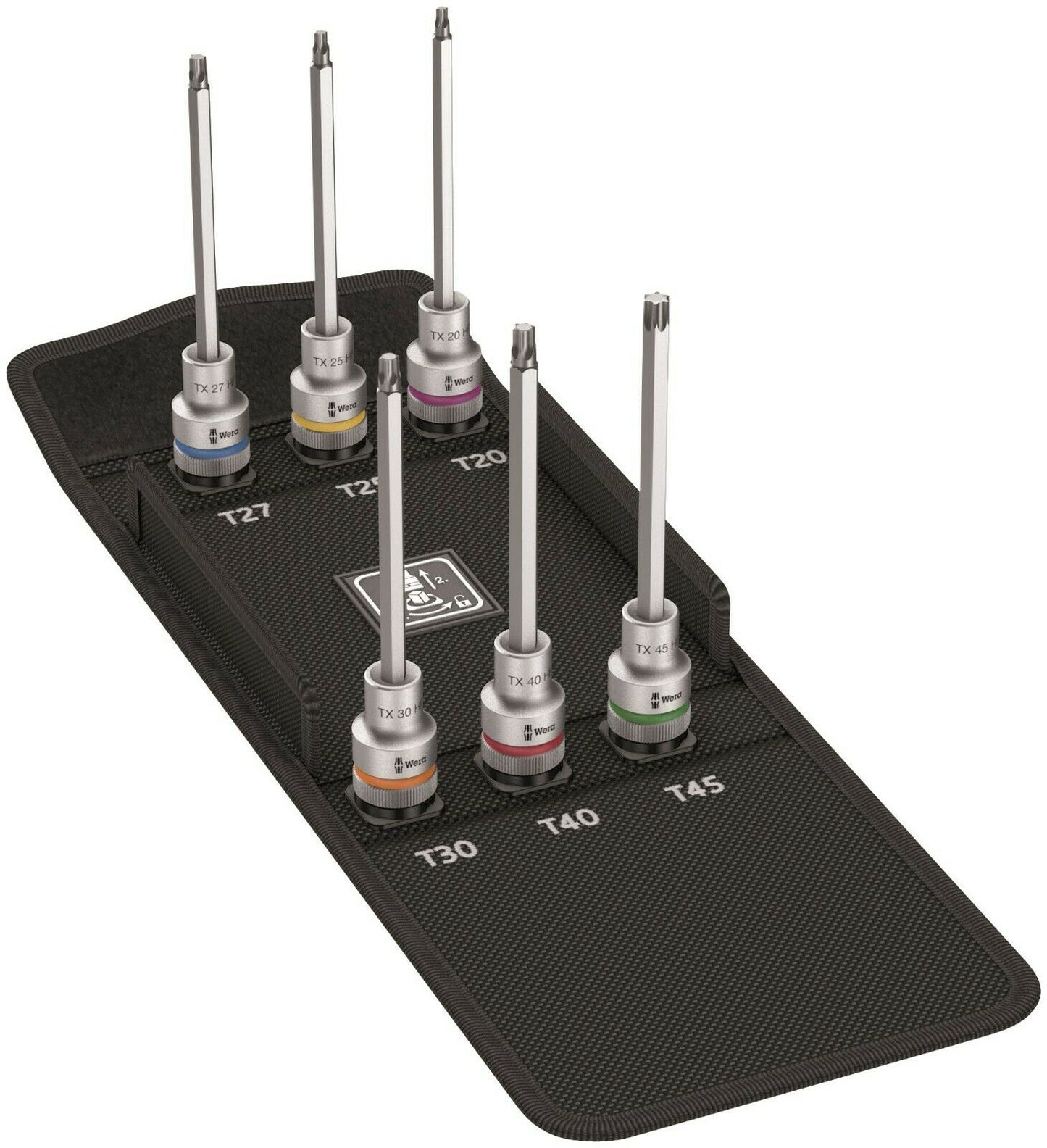 wera 8767 c torx® hf 2 zyklop socket set 1/2" drive 6 piece metric 05004211001