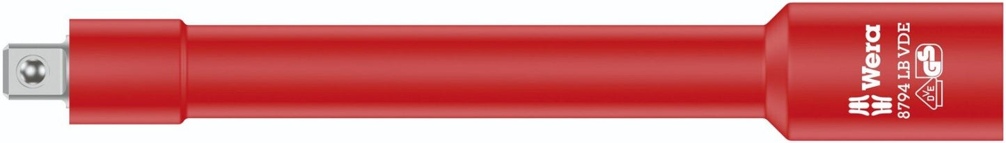 Wera 8794 LB VDE Zyklop Insulated Socket Wrench Extension 3/8" Drive 05004965001