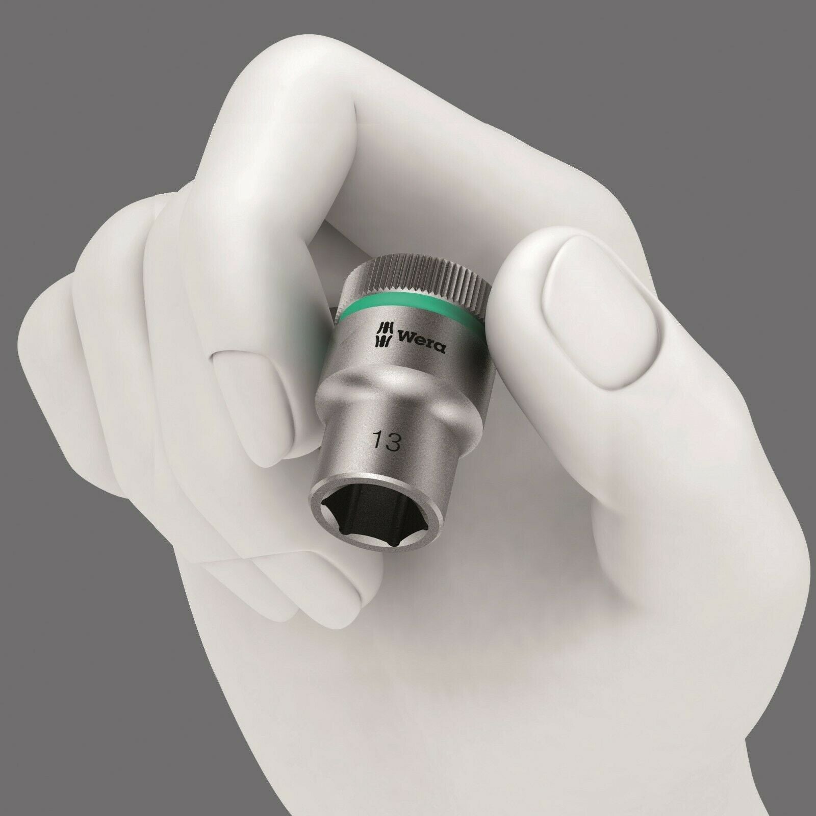 wera a 4 zyklop magnetic socket rail set 1/4" drive 9 pieces metric 05005400001