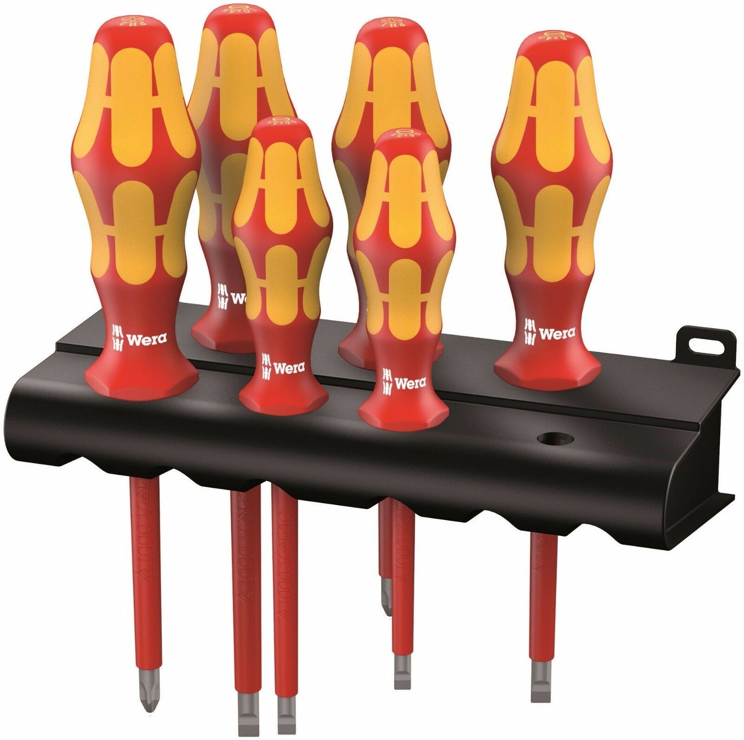 wera 160 i/6 kraftform plus series 100 vde insulated screwdriver set 05006145001