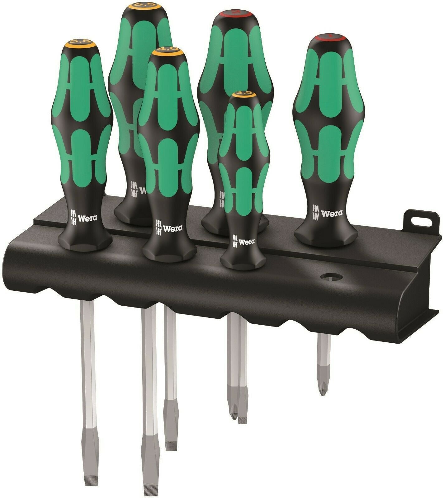 wera 334 sk/6 kraftform plus lasertip screwdriver set 05007680001