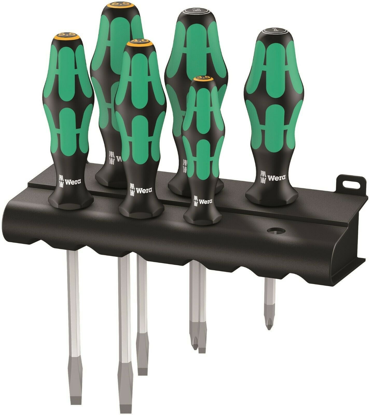 wera 334/355 sk/6 kraftform plus lasertip screwdriver set 05007681001