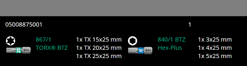 wera kraftform kompakt stubby magazine 3 screwdriver set 05008875001