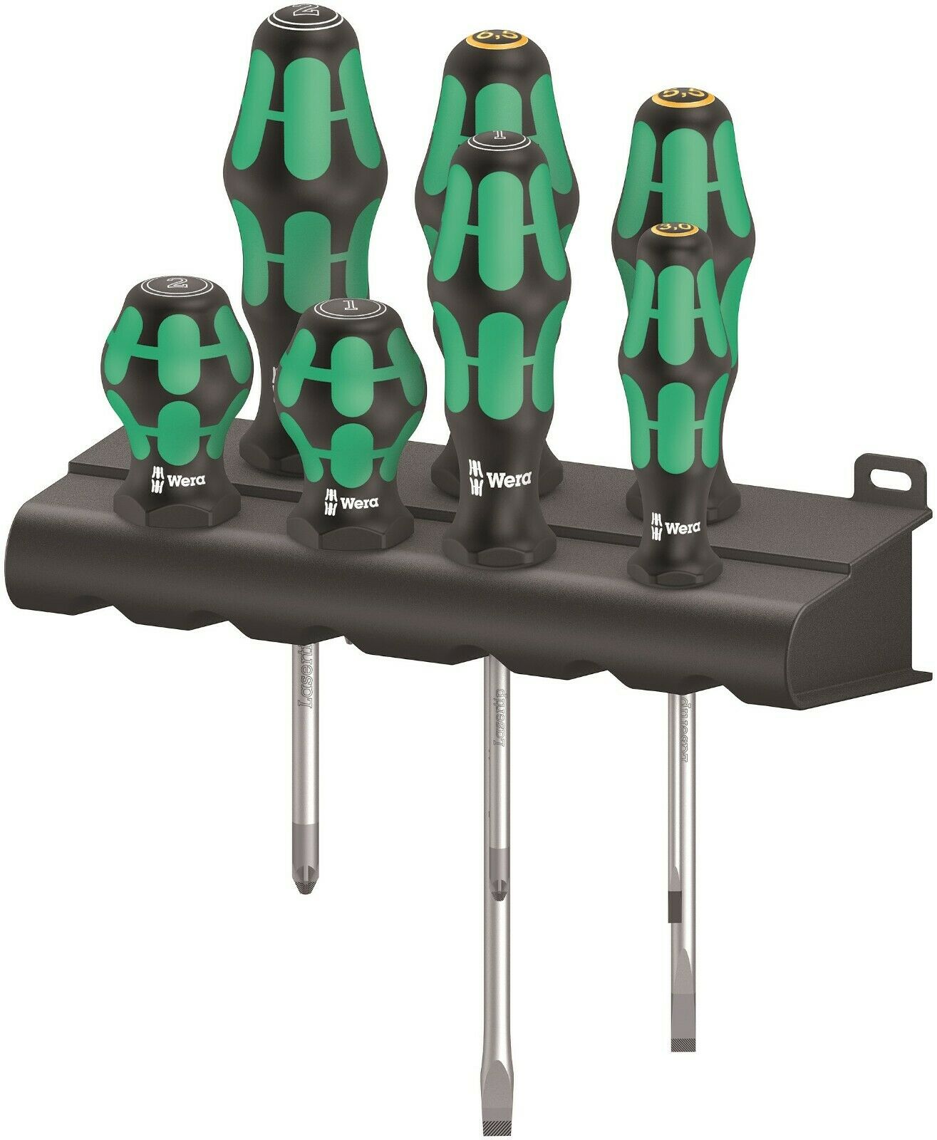 wera 300/7 mix 2 kraftform plus screwdriver set 7 piece 05008901001